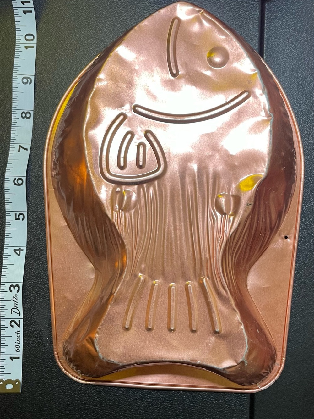Copper Fish-Shaped Decorative Tray - Stylish Home Accent